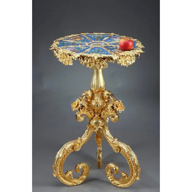 19th Century Rocaille Style Porcelain Gueridon Table For Sale - Image 14 of 18