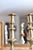 Brass Late 19th Century Pair of Victorian English Brass Beehive Candlesticks With Pushup Traditional Lighting and Decor For Sale - Image 8 of 9