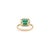 Natural Zambian Emerald 4.42 Ct May Birthstone Cocktail Ring in 18k Yellow Gold Size 5 For Sale - Image 10 of 16