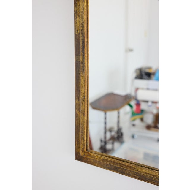 Italian Carved Giltwood Mirror With Acanthus Pediment, 19th Century For Sale In Atlanta - Image 6 of 12