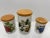 Portmeirion Canisters/Jars (3) Vintage The Teinton Squash Pear Large is 7 x 4.5” The Red Currant Med. is 5.25 x 4”...