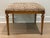 Vintage Louis XVI Style Square Upholstered Coffee Table Ottoman For Sale - Image 9 of 18