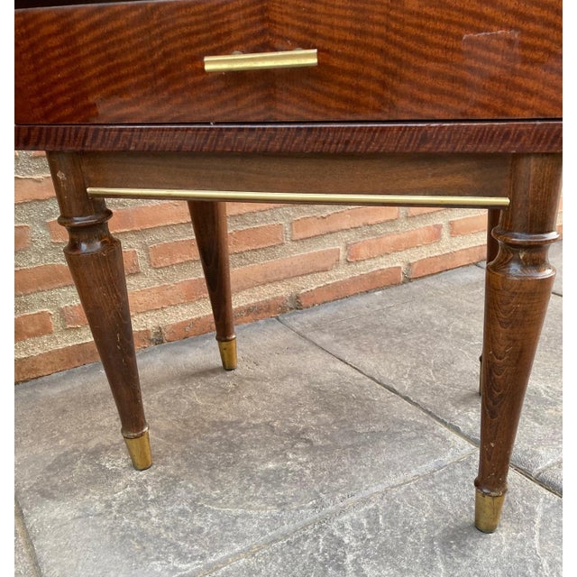 Vintage Wood Nightstands, 1970s, Set of 2 For Sale - Image 11 of 18