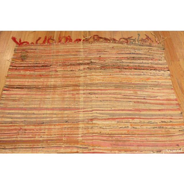 Canary Yellow Nazmiyal Collection Sunny Hues Vintage Moroccan Kilim Rug For Sale - Image 8 of 8