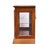 Singer Furniture Solid Oak Mediterranean Spanish Revival 39" Lighted Display Flip Top Server Buffet 6394-252 For Sale - Image 12 of 16