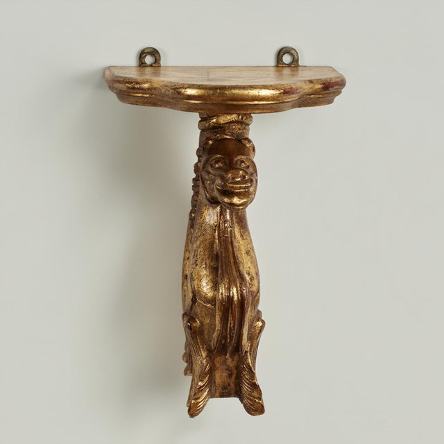 Italian Group of Four Antique Italian Seahorse Wall Brackets For Sale - Image 3 of 12