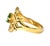 14k Yellow Gold and Emerald Ring For Sale - Image 4 of 9