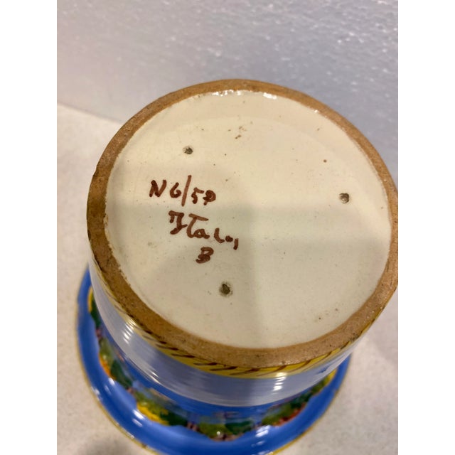 1970s 1970s Hand Painted Italian Red Ware Cache Pots- Set of 2 For Sale - Image 5 of 9