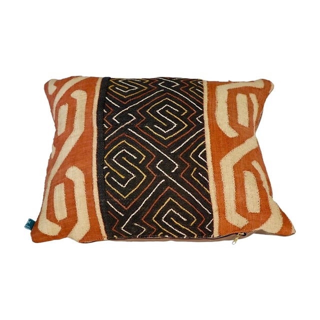 Pay homage to African culture with this beautiful Kuba Raffia Cloth Pillow Cover. Each cloth expresses the art, culture,...