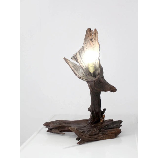Vintage Driftwood Lamp For Sale - Image 11 of 11