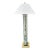 Vintage Hollywood Regency Etched Lily Floor Lamp in the Style of Frederik Raymond For Sale