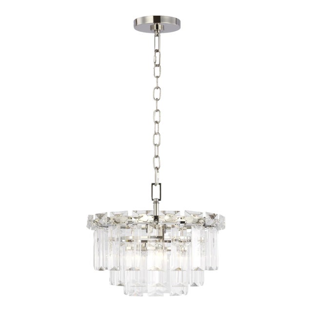 Chapman & Myers by Visual Comfort Studio Arden Small Chandelier, Silver For Sale