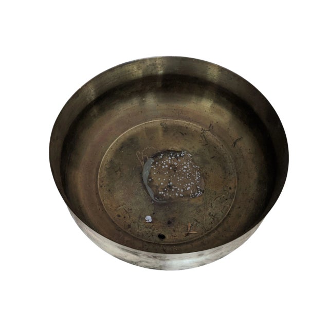 Vintage Brass Claw Foot Cachepot Planter Bowl For Sale In Charlotte - Image 6 of 7