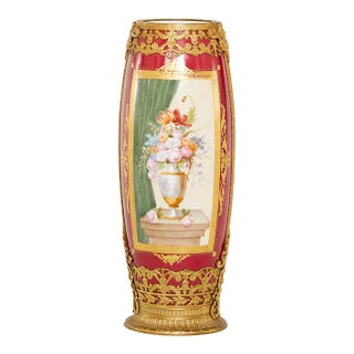 Late 19th Century Sevres Ormolu Mounted Porcelain Vase For Sale