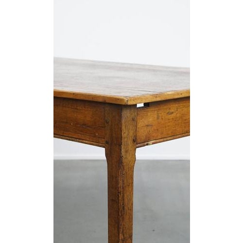 Large Antique Dining Table with Drawer and Original Details For Sale - Image 6 of 15