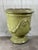 A monumental French Anduze style terracotta garden urn, richly glazed in a lustrous spring green. The classical form...