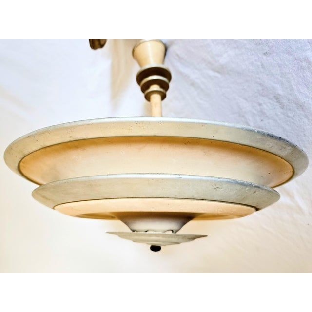 Vintage Art Deco Ufo Ceiling Light For Sale - Image 4 of 10