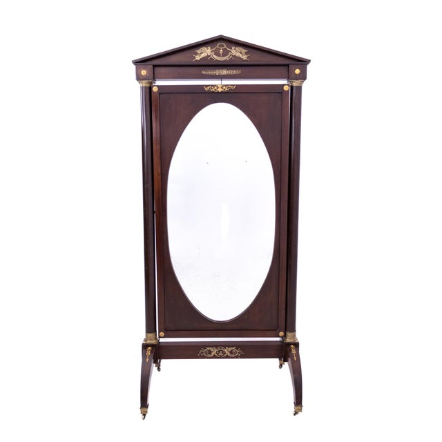 Traditional Antique Empire Treble Clef Mirror, France, 1870 For Sale - Image 3 of 9