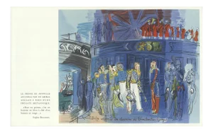 1965 Raoul Dufy 'Le Prince De Joinville Recu a Bord d'Une Fregate Anglaise' Impressionism France Lithograph