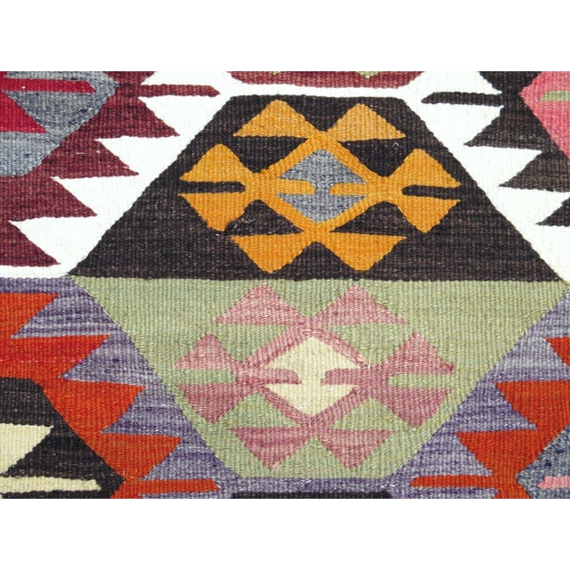 1960s Vintage Turkish Kilim - 57"x89" For Sale - Image 9 of 12