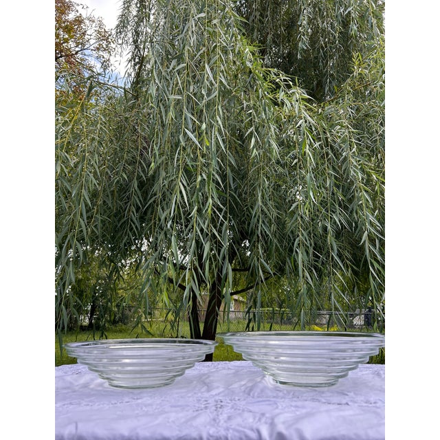 Mid 20th Century Vintage MCM Mid Century Modern Decorative Glass Bowl For Sale - Image 5 of 6