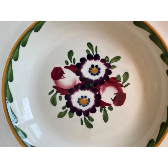 Cream Antique Baker "Old English" Soup Bowls-Set 11 For Sale - Image 8 of 11