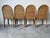 Vintage Coastal Organic Woven Wicker & Metal Frame Dining Chairs – Set of 4 For Sale In Miami - Image 6 of 12