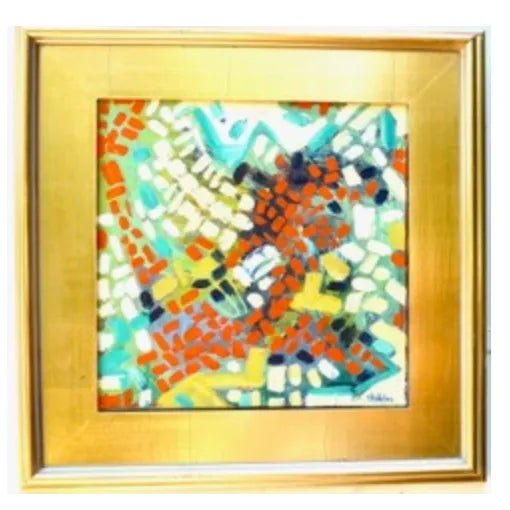 "Kaleidescope" Abstract Oil Painting Martha Holden For Sale - Image 4 of 7