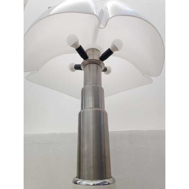 Silver First Edition Pipistrello Floor Lamp by Gae Aulenti for Martinelli Luce, 1960s For Sale - Image 8 of 18