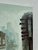 Slate Gray Rainy Cityscape Oil Painting Brutalist Impasto Figurative Street Scene For Sale - Image 8 of 10