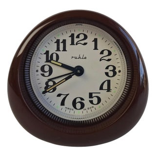 Space Age Ruhla Mechanical Alarm Clock, GDR, 1970s For Sale