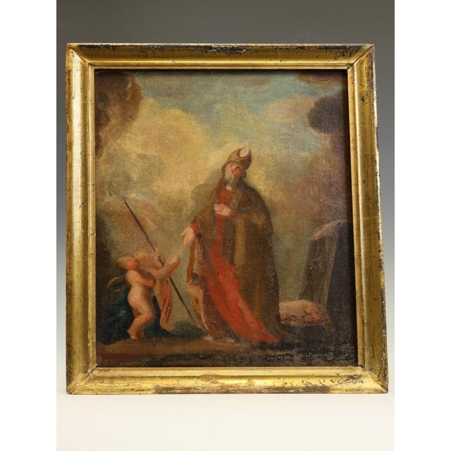 Figurative Composition, 18th Century, Oil Painting on Canvas, Framed, Set of 2 For Sale - Image 18 of 18