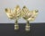 Mid-Century Modern Vintage Italian Tole Leaf Lamp Finials, a Pair For Sale - Image 3 of 3