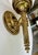 Yellow French Devoluy Hand Torch Brass Wall Sconces For Sale - Image 8 of 18