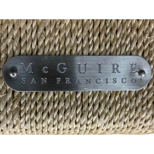 Early 21st Century 21st Century McGuire Caned Bar Stool For Sale - Image 5 of 5