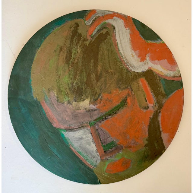 Green Edward Avedisian, Mod Abstract Expressionist Modernist Edward Avedisian Color Field Oil Painting, c. 1979 For Sale - Image 8 of 8