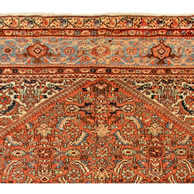 Antique Persian Sultanabad Oriental Carpet, Room Size, with Medallion For Sale In New York - Image 6 of 8