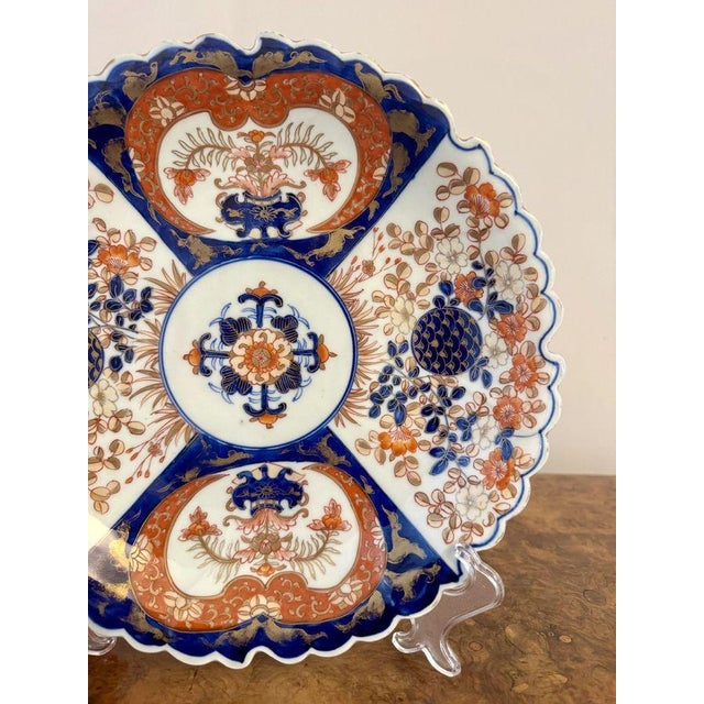 1900 - 1909 Antique Japanese Imari Plate, 1900s For Sale - Image 5 of 6