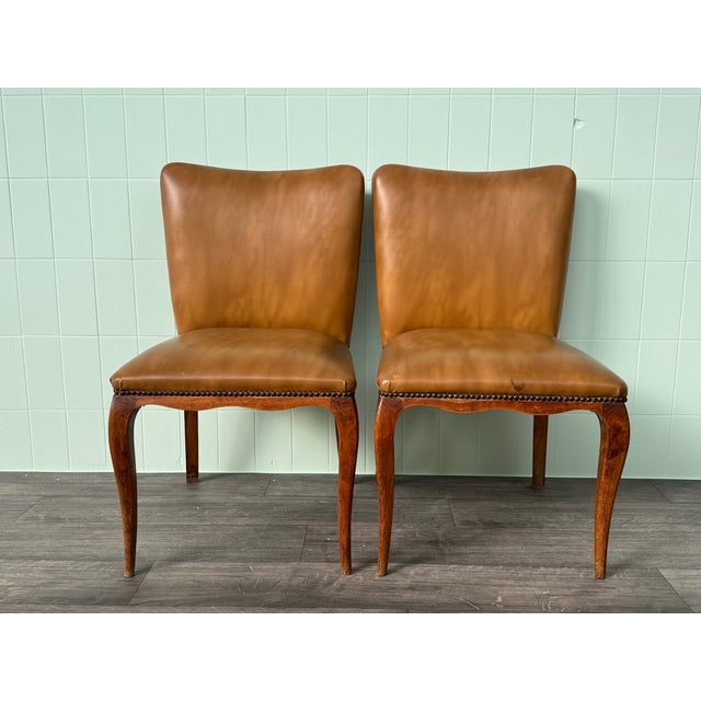 1930s Italian Armchairs in Louis XV Style, 1940s, Set of 2 For Sale - Image 5 of 14