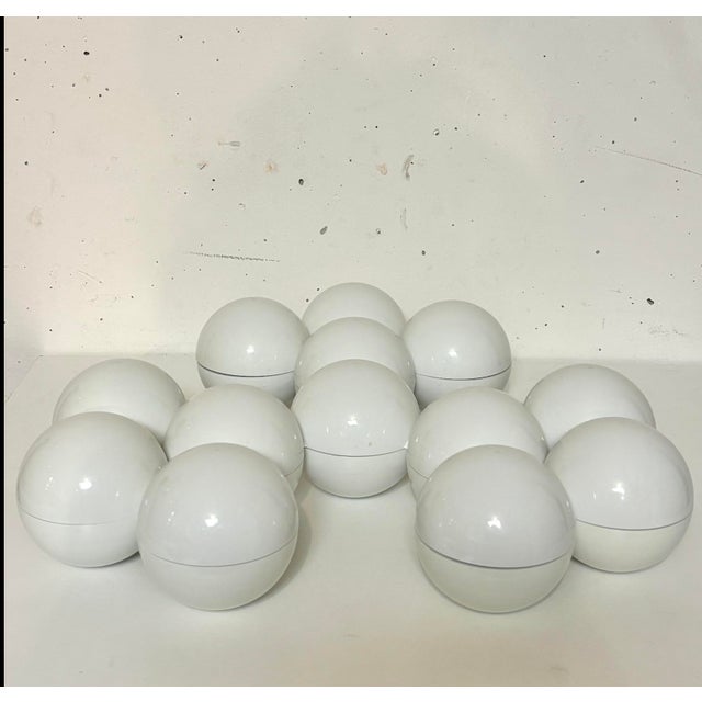 Small Round Rotary Serving Trays Set from Yonel Lebovici, 1970s, Set of 13 For Sale - Image 9 of 9