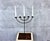 Black Mid-Century Modern Handcrafted Wrought Iron Five-Arm Candelabra, 1970s For Sale - Image 8 of 8