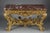 Large Rectangular Console in Richly Carved and Gilded Wood, 1750 For Sale - Image 4 of 18