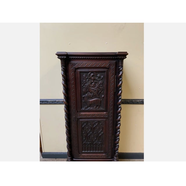 Antique Neo-Gothic Cabinet, 1880 For Sale - Image 4 of 11