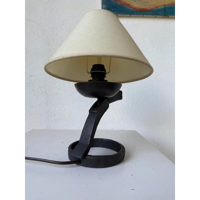Brutalist Metal Lamp, 1950s For Sale - Image 13 of 18