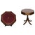 Military Campaign Burgundy Leather Drum Side Table from Bevan Funnell For Sale - Image 14 of 14