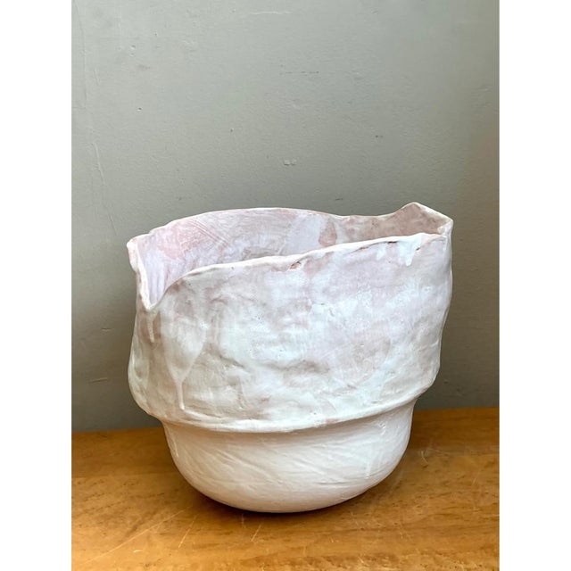 Vintage Monumental Handcrafted Ceramic Vessel For Sale - Image 12 of 12