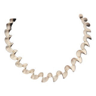 Handmade Necklace in 925 Sterling Silver from Tezer, 1990s For Sale