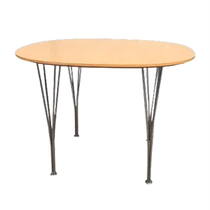 Vintage Oak Dining Table by Piet Hein & Bruno Mathsson for Fritz Hansen
