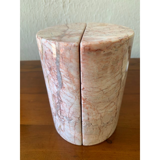 Mexican Vintage Mexican Pink Onyx Bookends – Pair For Sale - Image 3 of 9