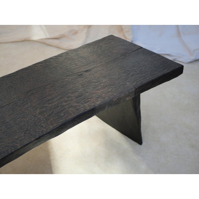 Black Burnt Oak Coffee Table by Atelier bloam For Sale - Image 8 of 9